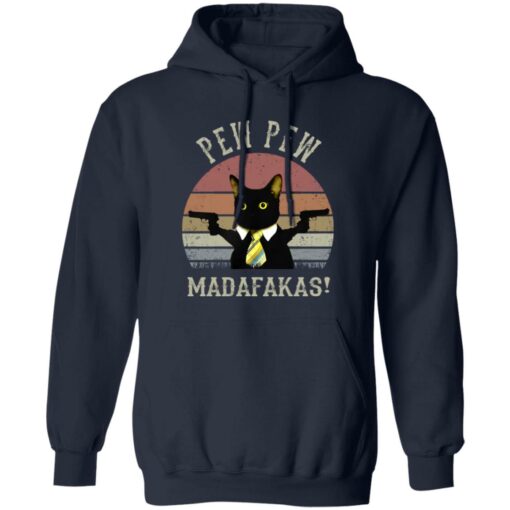 Black Cat Pew Pew Madafakas T-Shirt