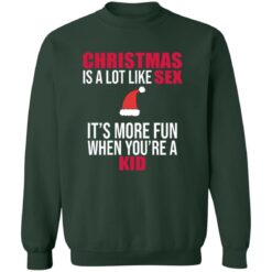 Christmas Is A Lot Like Sex It's More Fun When You're A Kid Shirt