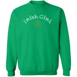 Women’s St. Patrick’s Day Irish Girl Print Crew Neck Sweatshirt
