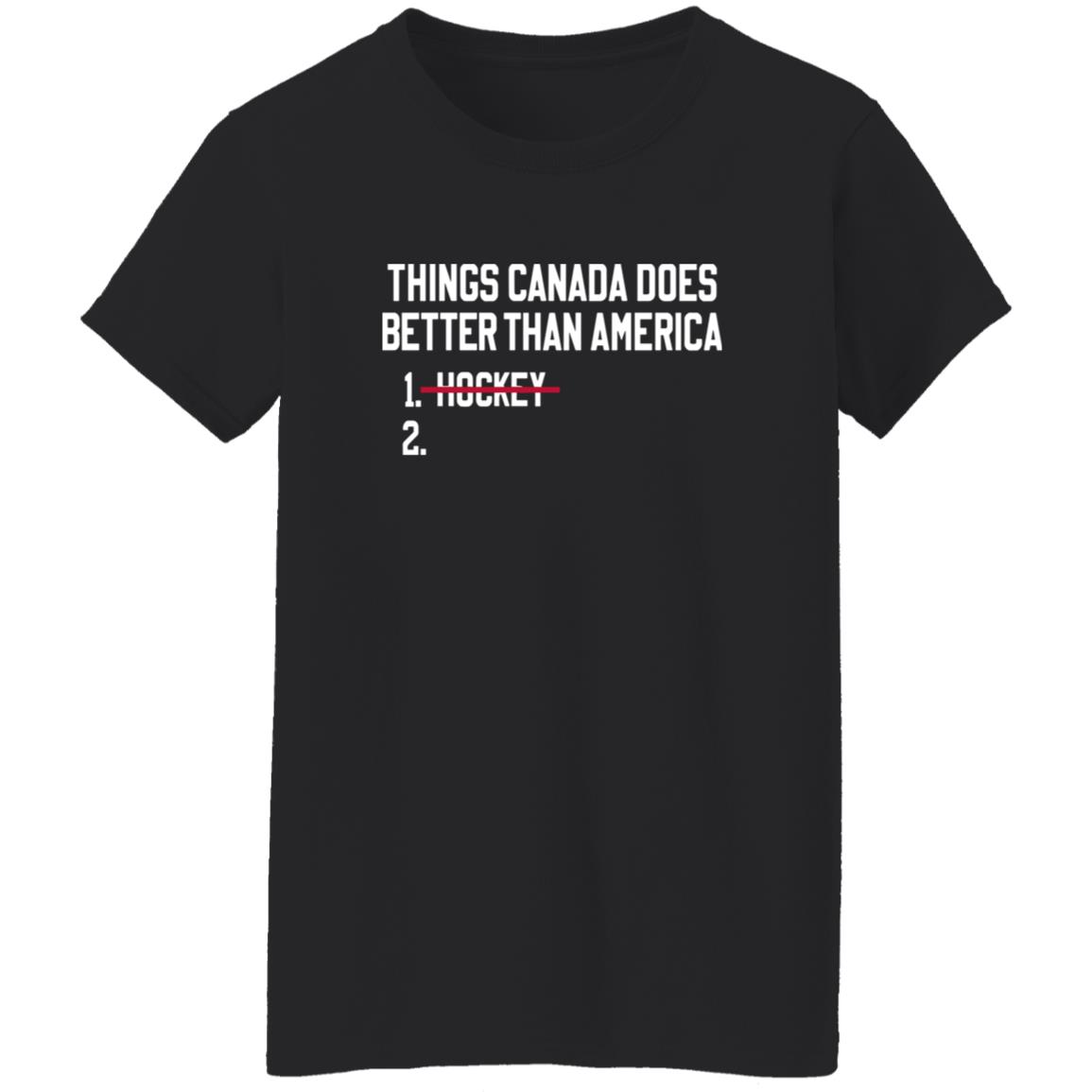 Things Canada Does Better Than America Hockey Shirt