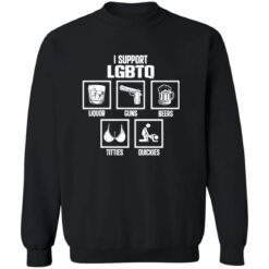I Support LGBTQ Liquor Guns Beer Titties Quickies Shirt