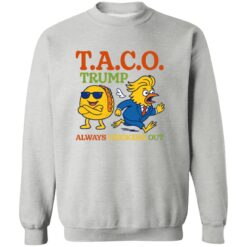 Taco Trump Always Chickens Out T.A.C.O Shirt